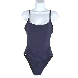 Andie One Piece Swimsuit Womens XL Navy Blue Solid Beach NWT SW-2117